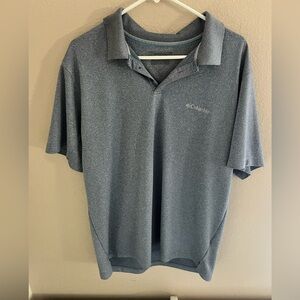 Blue gray Columbia polo shirt large